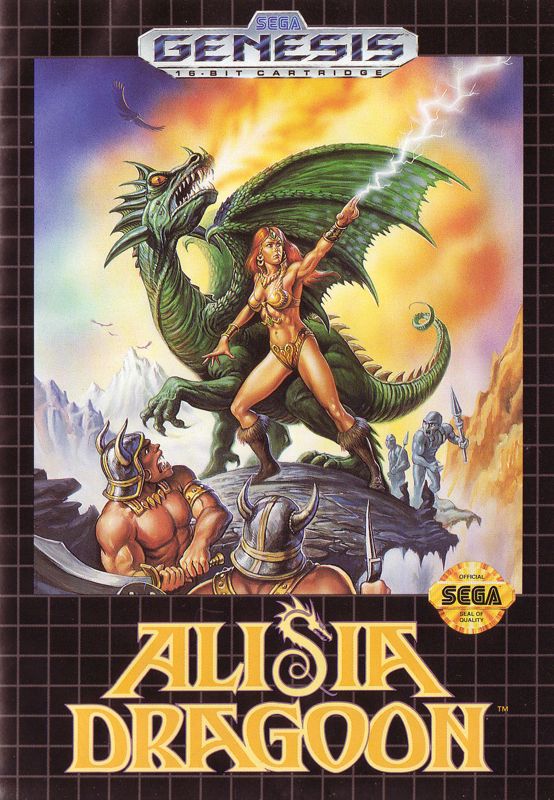 Alisia Dragoon box art for Sega Mega Drive